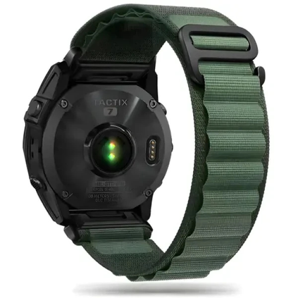 Tech-Protect Nylon Pro Strap tmavě zelená / Řemínek / pro Garmin Fenix 5, 6, 6 Pro a 7 (24316-0)
