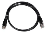Extralink CAT5e FTP černá / Patch kabel / RJ45-RJ45 / 1 m / PVC