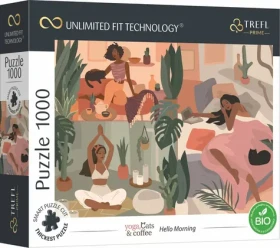 Trefl - Puzzle - UFT Yoga, Cats Coffee: Dobré ráno