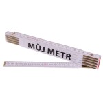 Metr skládací, 2m, dřevěný, PROFI, "MŮJ METR"