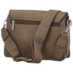 Trendy dámská koženková crossbody kabelka Coveri Longina, hnědá