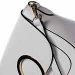 Nepřehlédnutélná kožená crossbody Albina, bílá