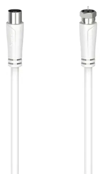 Hama Anténní kabel F-anténní zásuvka bílá / Anténní kabel / 90 dB / 1,5 m / 75 ohm (002050610000)