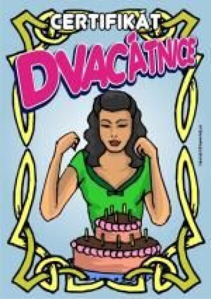 Joke21 Certifikát k 20 – dárek k dvacetinám pro ženy