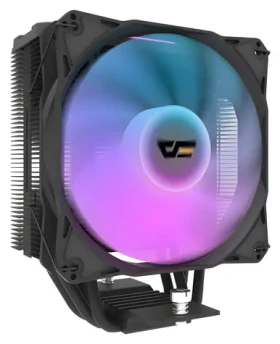 Darkflash Z4 PRO MIST černá / Chladič procesoru / 4x heatpipe / 120mm PWM ventilátor / ARGB / TDP 200W (Z4 PRO MIST BLACK)