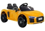 Mamido Dětské elektrické autíčko Audi R8 Spyder lakované žluté