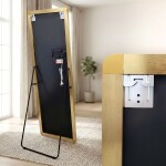 REA - Zrcadlo LED Classico 60x170cm Brush Gold HOM-07058