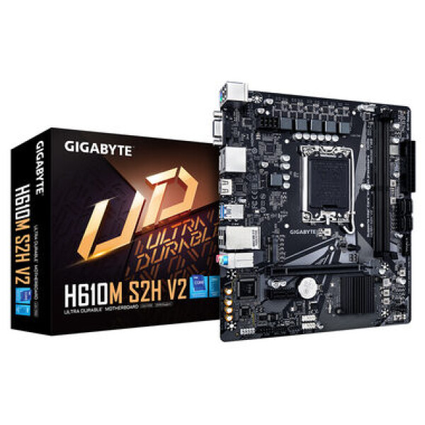 GIGABYTE H610M S2H V2 H610M LGA1700 2x DDR5 PCIEx16 1xGLAN micro-ATX H610M S2H V2