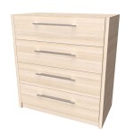 Nábytek Mikulík Komoda MIA 1 ROZMĚR: (š/v/hl.) 60 x 86 x 40 cm