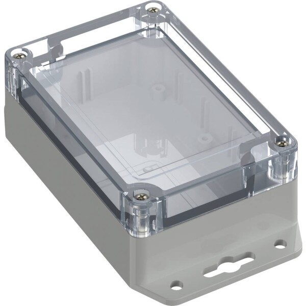 TRU COMPONENTS TC-10860492 Přírubové pouzdro 105 x 70 x 40 polykarbonát světle šedá 1 ks