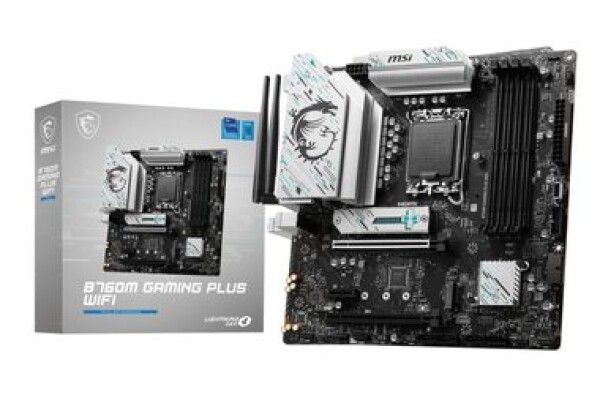 MSI B760M GAMING PLUS WIFI / B760 / LGA1700 / 4x DDR5 / PCIEx16 / 2.5GLAN / Wi-Fi / mATX (B760M GAMING PLUS WIFI)