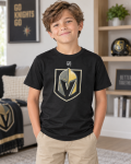 Outerstuff Dětské tričko Vegas Golden Knights NHL Primary Logo Tee II. jakost Velikost: Dětské S (122 – 134)