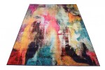 DumDekorace Moderní koberec s abstraktním vzorem 80 x 150 cm CHE1039BBERBER-BROWN_80X150