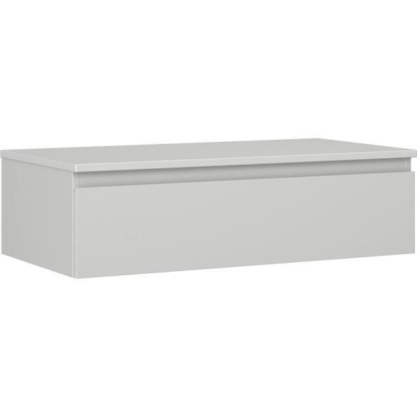 MEXEN/S - Orio koupelnová skříňka pod umyvadlo 90 cm s deskou, 1 šuplík, šedá mat 91A10-09023-1-BFC62