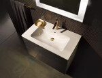 DURAVIT - ME by Starck Umyvadlo nábytkové 830x490 mm, s přepadem, s otvorem pro baterii, WonderGliss, bílá 23368300001