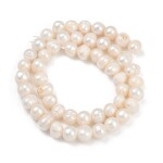 Přírodní sladkovodní perla - smetanově bílá - 7 ~ 8 mm - třída A - 1 ks