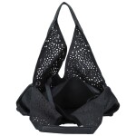 Módní koženková sada kabelek přes rameno a crossbody Saga, tmavě modrá