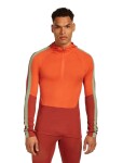ICEBREAKER Mens 200 Oasis+ LS Half Zip Hood, Agate/Fervid/Seaglass/Cb (vzorek) velikost: M