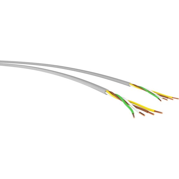VER LIYY-OB 5x 0,5 Ri.100 energetický kabel LIYY-OB 5 x 0.50 mm² šedá 100 m