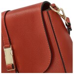 Luxusní dámská kožená crossbody Estrella, tmavě červená