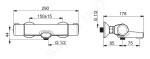 HANSA - Micra Termostatická vanová baterie, Thermo Cool, chrom 58162171