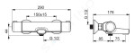 HANSA - Micra Termostatická vanová baterie, Thermo Cool, matná černá 5816217133