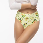 Dámské brazilky Avocado brasil maxi - JULIMEX zelená L