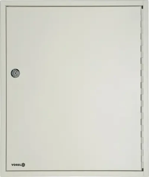 Vorel Skříňka na klíče 80 háčků slonová kost / Skříňka na klíče / 450x380x80 mm / ocel (TO-78436)