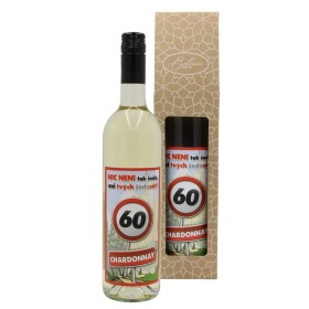 Mediabox Dárkové víno - Vše nejlepší 60 - bílé 750ml