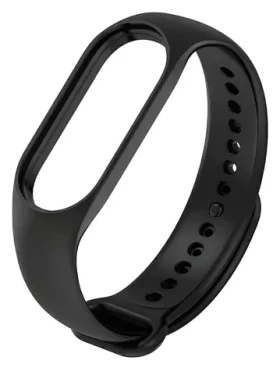 Beline silikonový náramek Mi Band 5/6 černá / Náramek / pro Xiaomi Mi Band 5 a 6