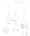 OMNIRES - Y termostatický sprchový sloup, chrom lesk SYSY10/N/6CR