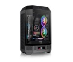 THERMAL TAKE Case The Tower 300, mATX, Průhledná bočnice, 2x 140mm Fan, černá EDF_964030