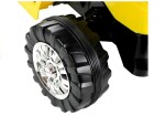 Mamido Dětský elektrický traktor Power s radlicí žlutý