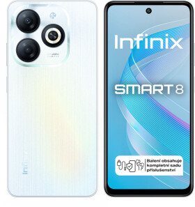 Infinix Smart 8 3GB/64GB bílá / EU distribuce / 6.6" / 64GB / Android 13 GO (X6525WHT)