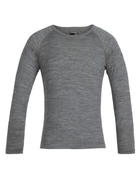 Dětské triko ICEBREAKER Kids 200 Oasis LS Crewe, Gritstone Heather velikost: 3