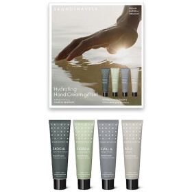 SKANDINAVISK Dárkový set hydratačních krémů na ruce 4 x 30 ml, šedá barva, kov