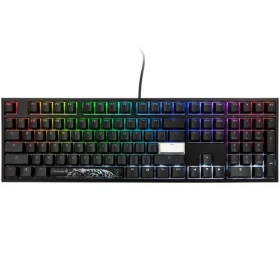 Ducky One 2 PBT Cherry MX-Speed-Silver černá / herní klávesnice / podsvícená / mechanická / drátová USB-C / US (DKON1808ST-PUSPDAZT1)