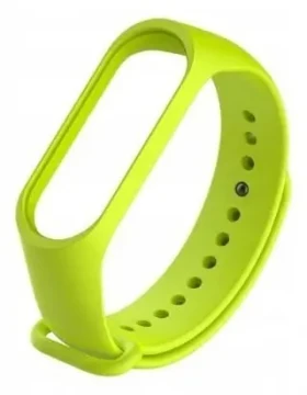 Beline silikonový pásek pro Xiaomi Mi Band 5/6/7 žlutá / Pásek / Silikonový