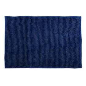 MSV CHENILLE tmavě modrá / Koupelnová předložka / mikrovlákno / protiskluzová / 50 x 80 cm