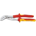 Knipex 87 03 125 - Kleště stavitelné siko 125mm instalatérské, Cobra, chromované, rukojeti potažené plastem