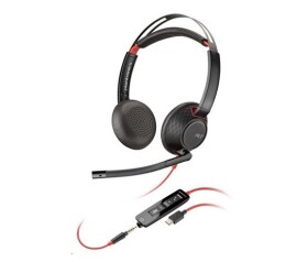 Poly Blackwire 5220 náhlavní souprava, 3.5 mm jack + USB-C/A adaptér, stereo (bulk) EDF_1587115