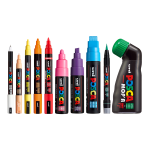 Popisovač Posca PC-7M, 4,5 5,5 mm, oranžová