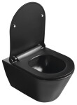 SAPHO - WC sedátko, SLIM, Soft Close, černá mat 100787-110