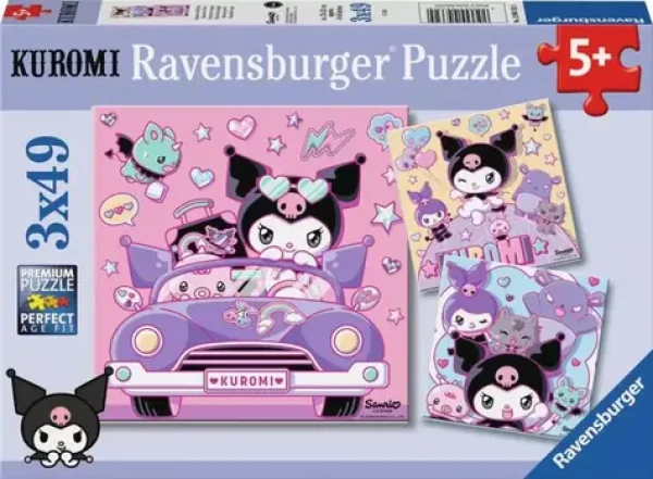 Ravensburger 120043324 Kuromi 3x49 dílků