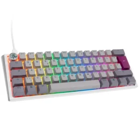 Ducky One 3 Mini Cherry MX-Blue šedá / herní klávesnice / podsvícená / mechanická / drátová USB-C / DE (DKON2161ST-CDEPDMIWHHC2)