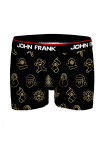 Pánské boxerky John Frank JFBD39-CH-GOLD PIECES černá