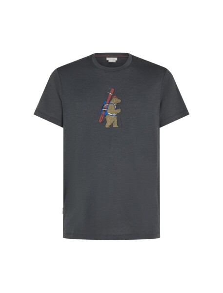 ICEBREAKER Mens Merino 150 Tech Lite SS Tee Bear Tour, Obsidian velikost: M