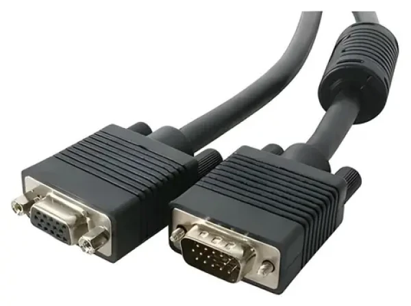 MediaRange VGA prodlužovací kabel černá / Prodlužovací kabel / VGA (D-Sub) samec/samice / 1,8 m (MRCS148)