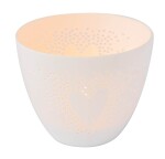 Räder Porcelánový svícen Heart Small, bílá barva, porcelán