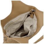 Stylová dámská kabelka na rameno Alfréda, béžová